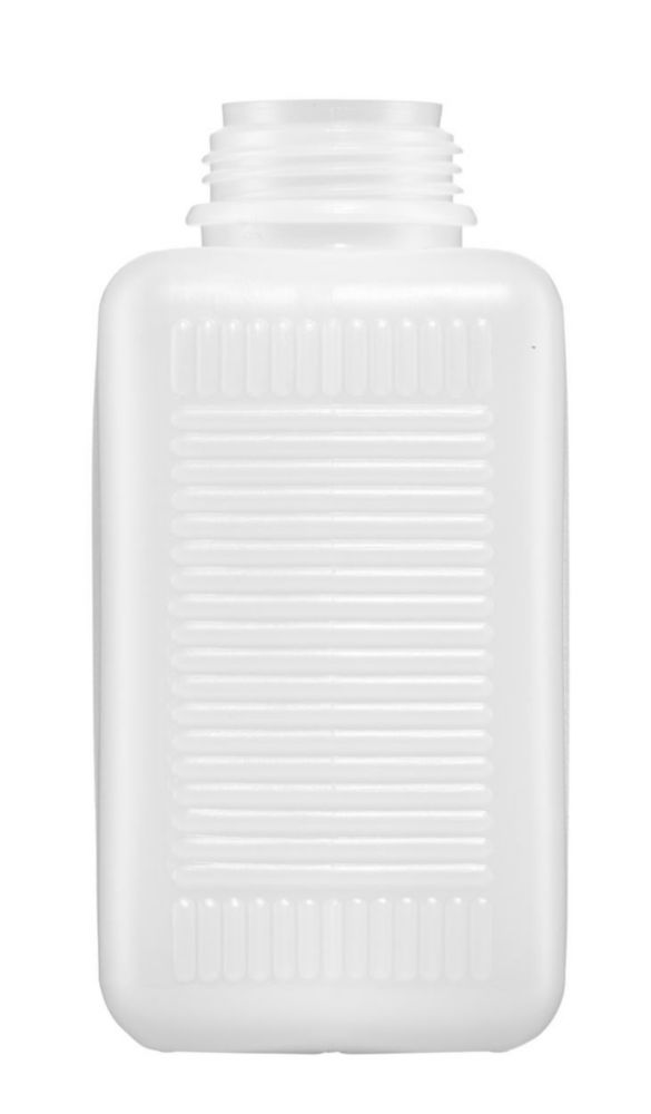 Wide-mouth square bottles without closure series 310, HDPE