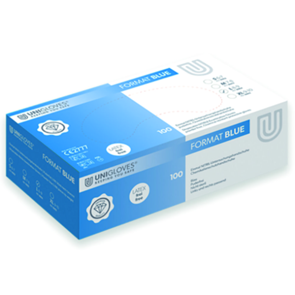 Einmalhandschuhe Format Blue, Nitril