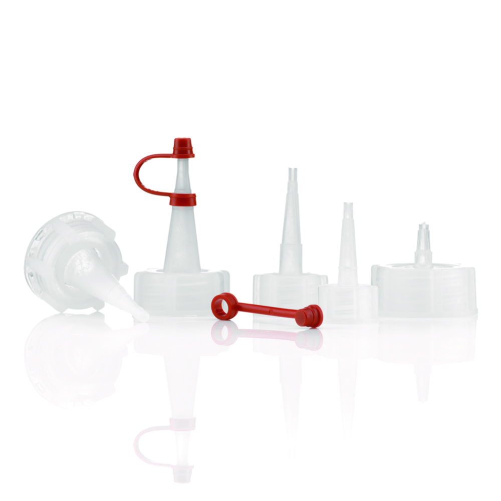 Caps for dropping bottles, PVC