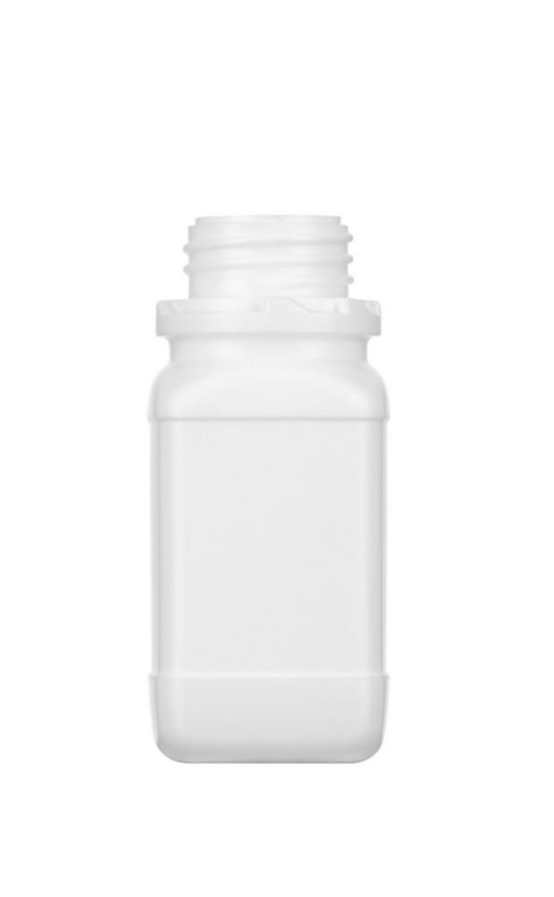 Square reagent bottles without closure, HDPE
