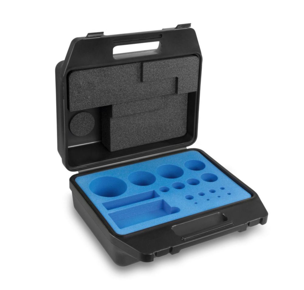 Plastic case for calibration weight sets