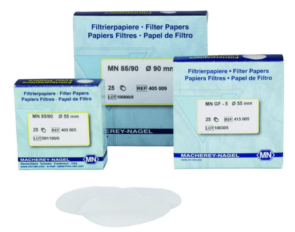 Glass fibre papers Type MN 85/90 BF