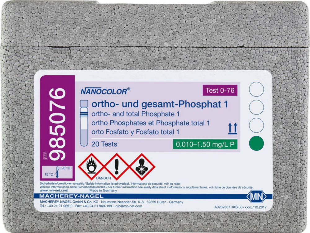 Tube tests NANOCOLOR® ortho- and total Phosphate