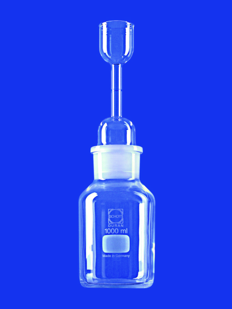 Pyknometeraufsätze mit Weithals-Steilbrustflasche