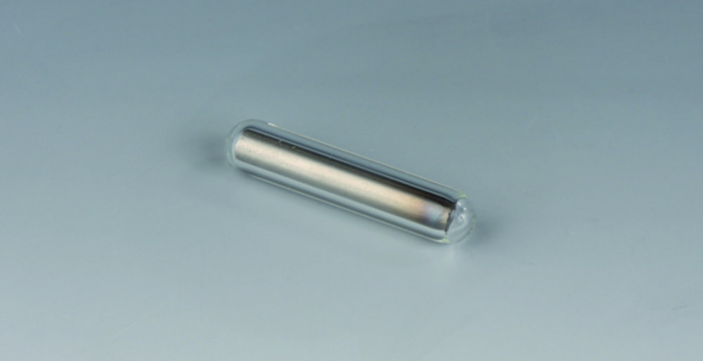 Magnetic stirring bars, borosilicate glass