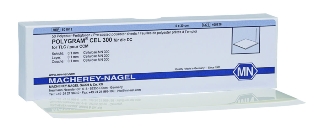 Cellulose MN 300, DC-Fertigplatten Cellulose beschichtet