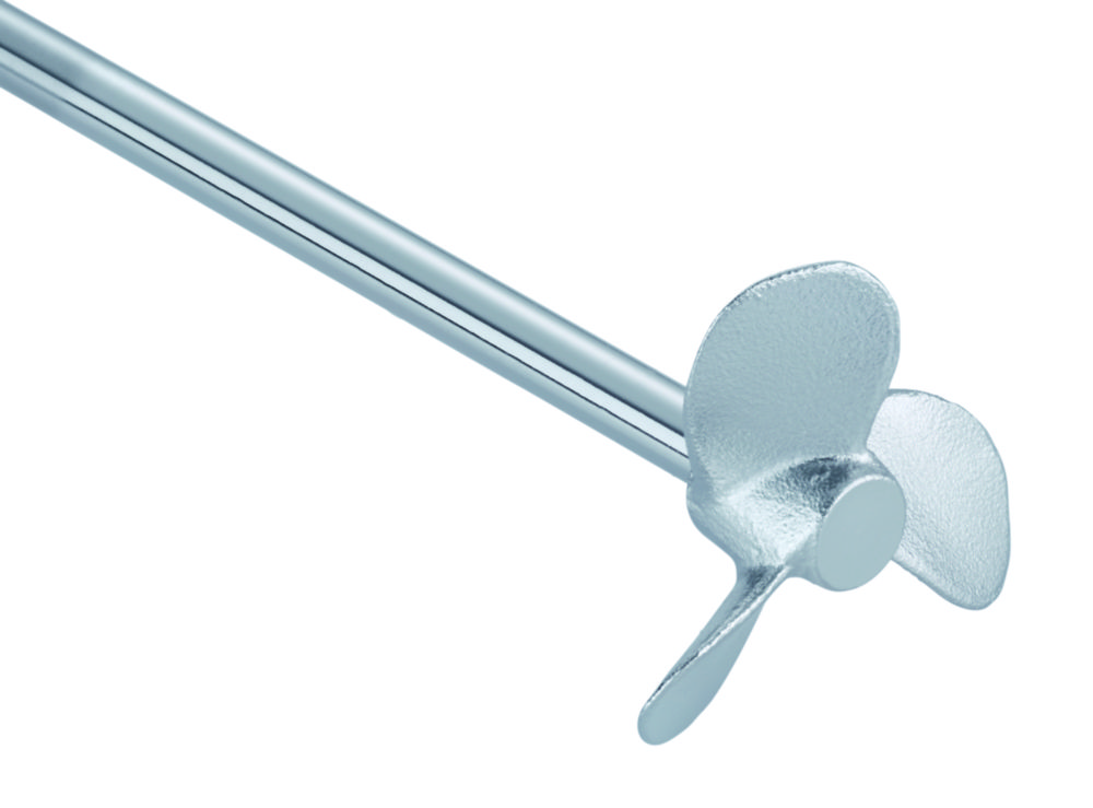 Propeller stirring rotors, 3-blade, stainless steel 1.4305