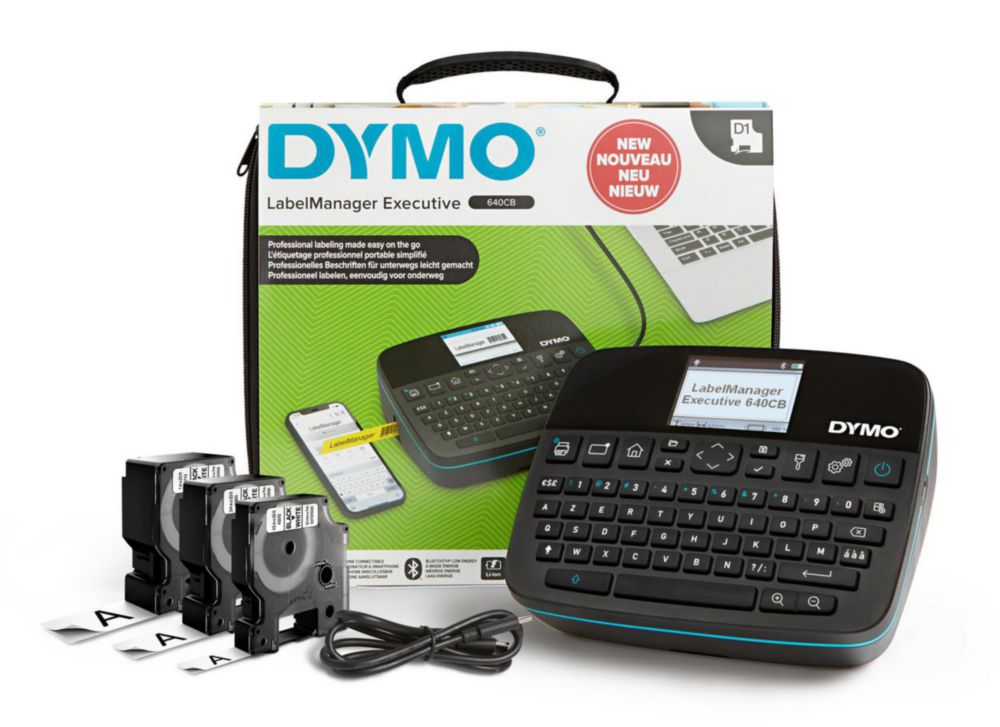 Label printer DYMO® LabelManager™ Executive 640 CB, case kit
