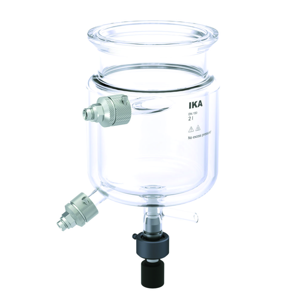 Reactor vessels for Synthesis reactors EasySyn Advanced and Starter, borosilicate glass 3.3, with bottom discharge valve