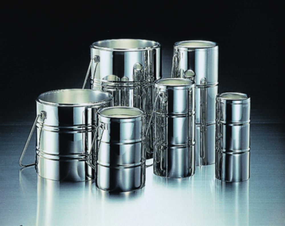 Chrome steel Dewar flasks