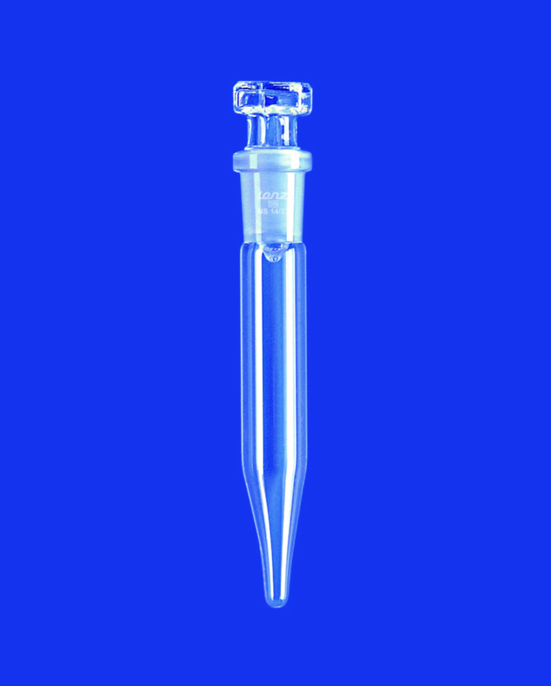 Spitzbodengläser mit Normschliff, DURAN®-Rohr, mit Sechskant-Glas-Stopfen