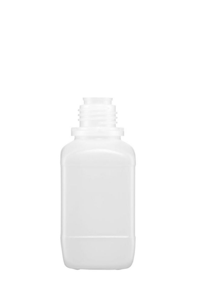 Vierkant-Chemikalien-Enghalsflaschen ohne Verschluss, HDPE