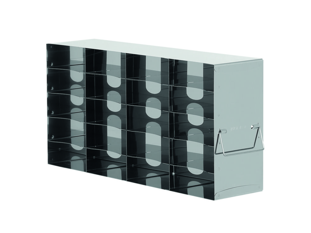 Racks for upright freezers, stainless steel, for boxes with 50 mm height