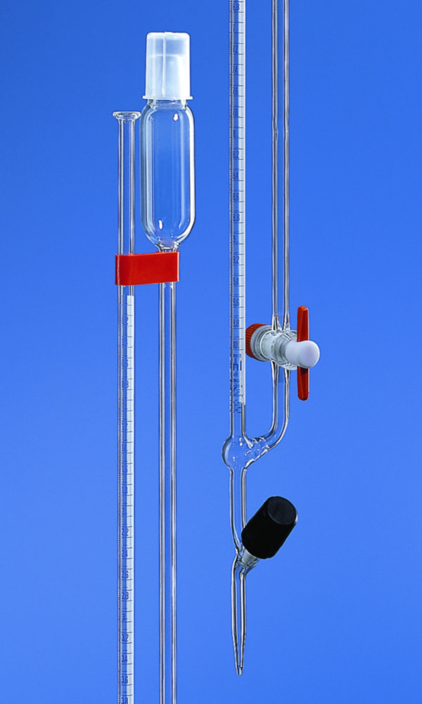 Mikrobüretten nach Bang, Borosilikatglas 3.3, Klasse AS, mit geradem Ventilhahn