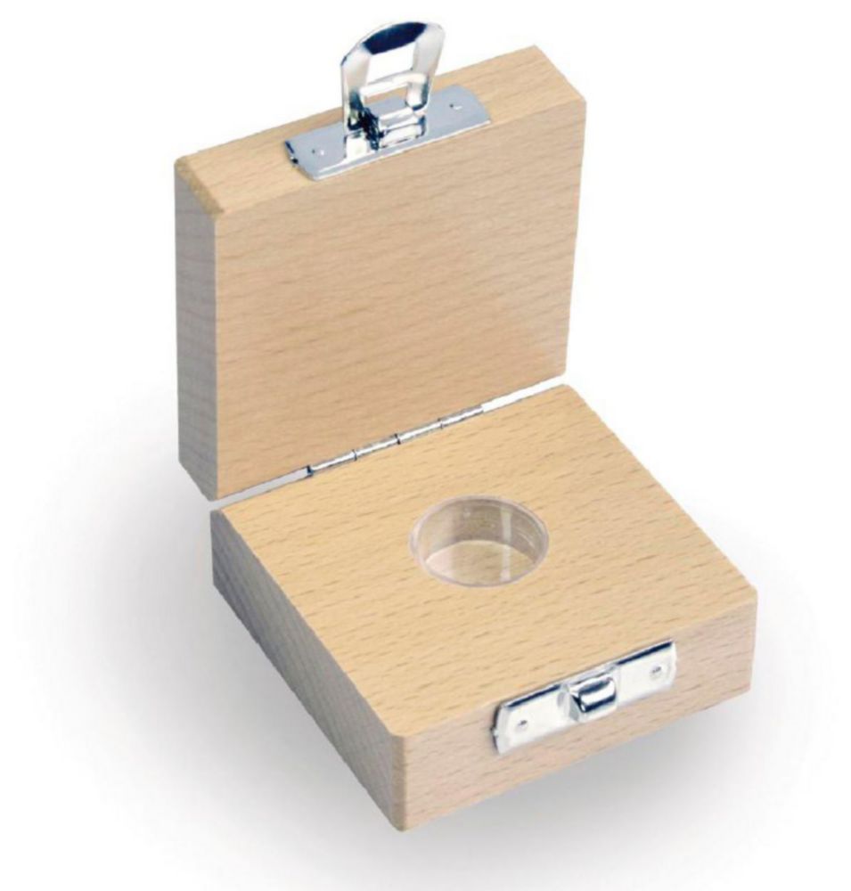 Wooden boxes for calibration weights, classes E1, E2, F1