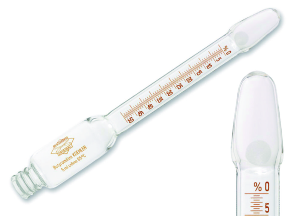 Cream Butyrometer Koehler Gerber Standard