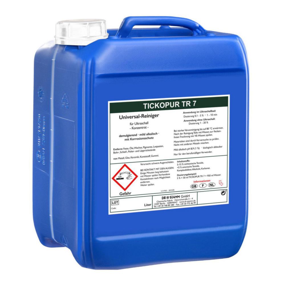 Concentrates for ultrasonic baths TICKOPUR TR 7