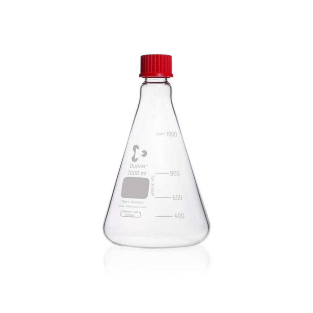 Erlenmeyer flasks, DURAN®, with screw neck