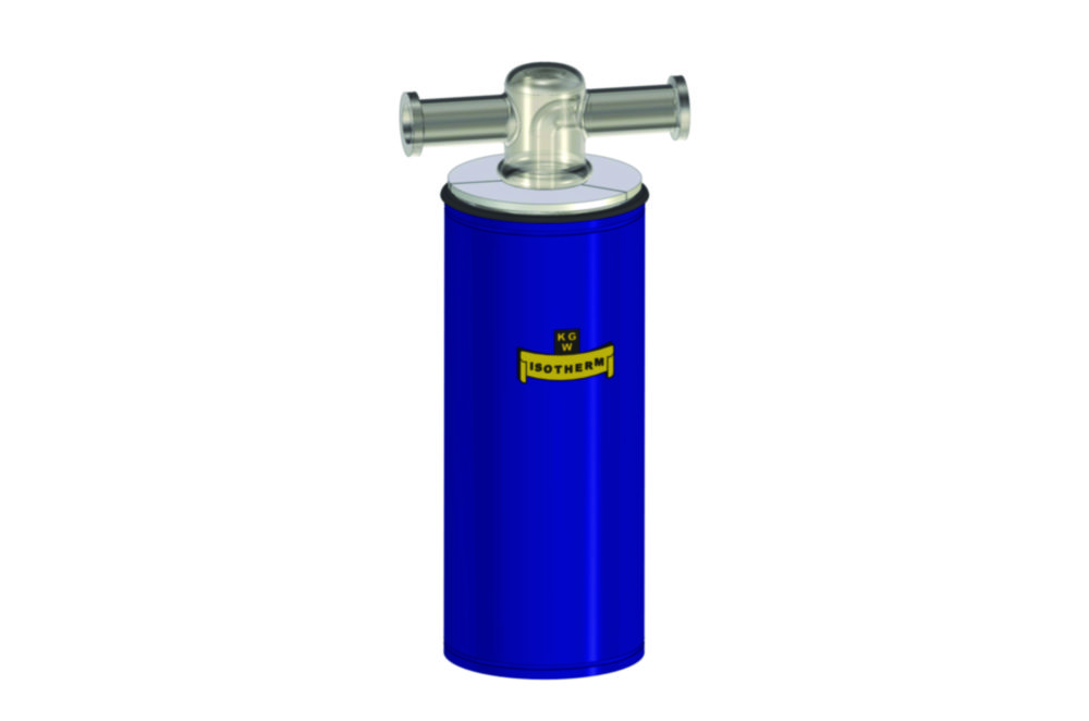 Cold traps with Dewar flask, borosilicate glass 3.3, one-piece, standard version with KF NW small vacuum flange