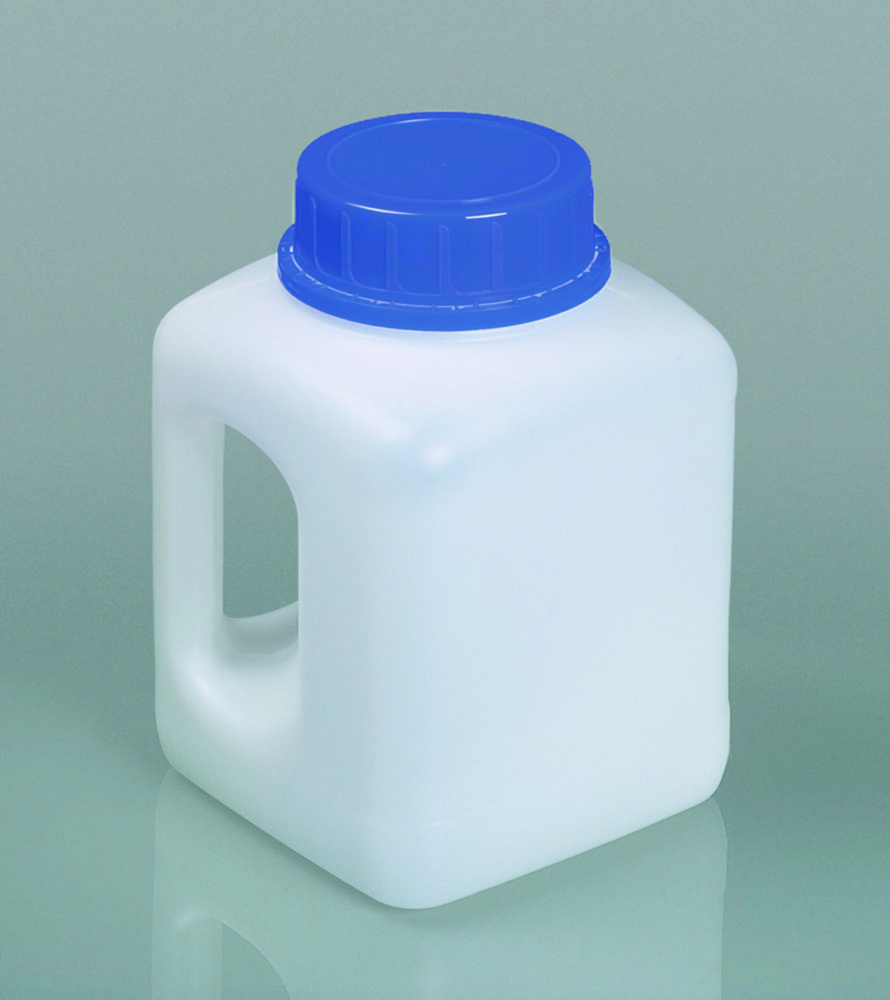 Weithalsbehälter mit Griff, HDPE, mit Originalitätsverschluss