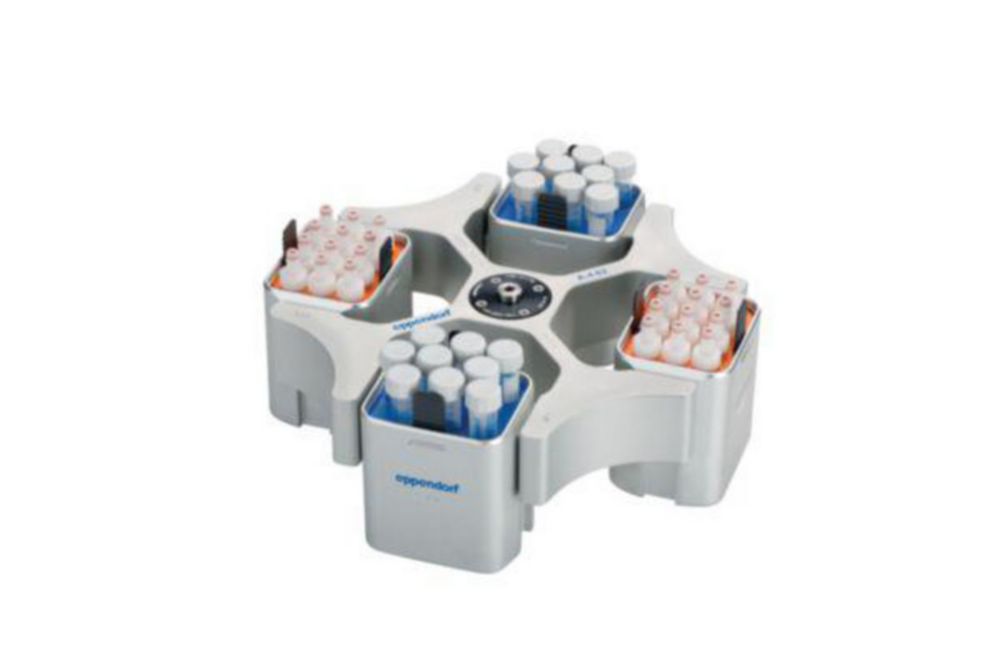 Swing-out rotor A-4-62 for centrifuges 5810/5810 R, incl. 4 rectangular buckets of 250 ml