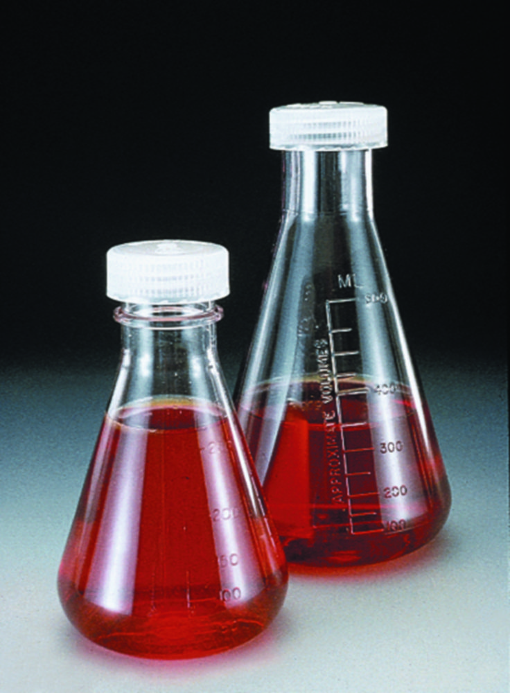 Erlenmeyer flasks Nalgene™, PC, with screw cap
