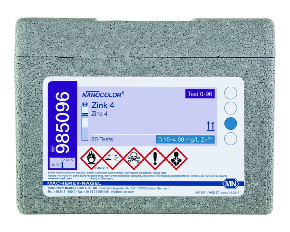 Rundküvettentests NANOCOLOR® Zink