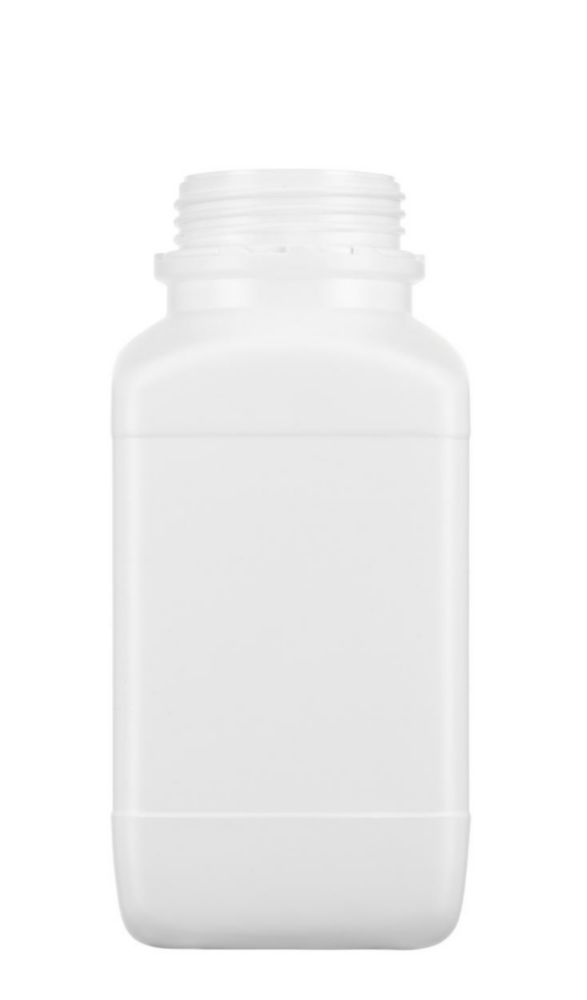 Vierkant-Chemikalien-Weithalsflaschen ohne Verschluss, HDPE