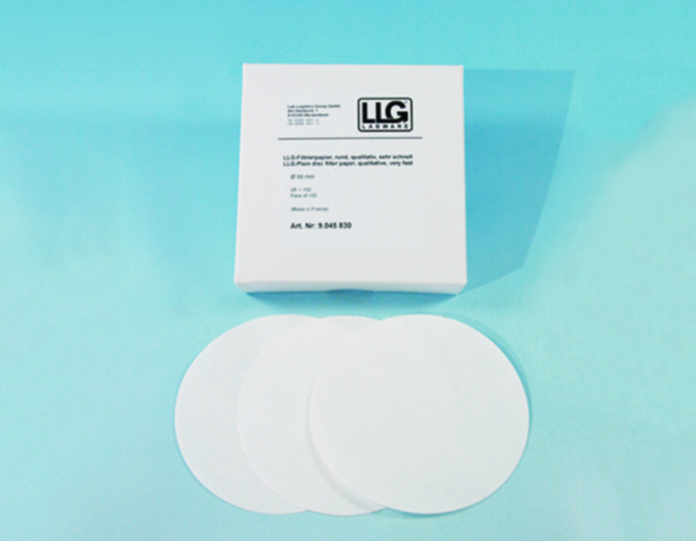 LLG-Filtrierpapiere, qualitativ, Rundfilter, sehr schnell