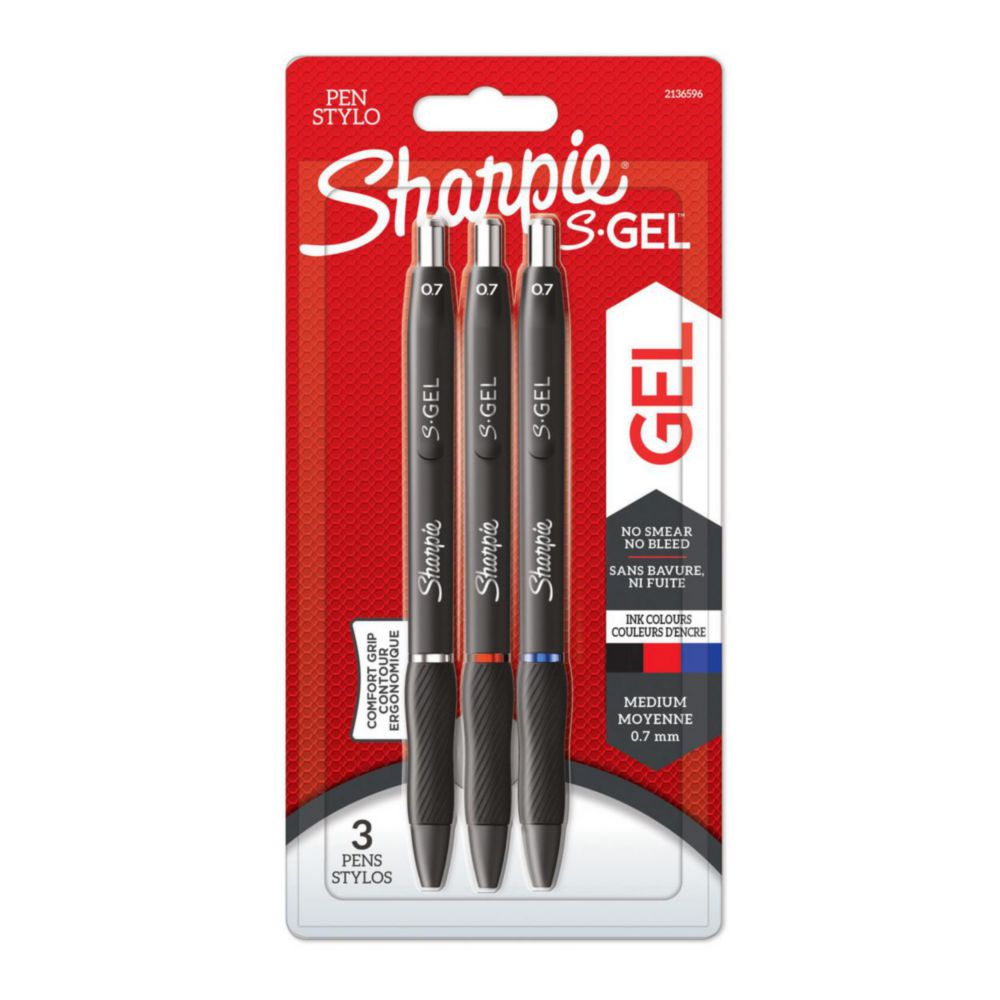 Gel pens Sharpie® S-Gel | Colour: black, blue, red