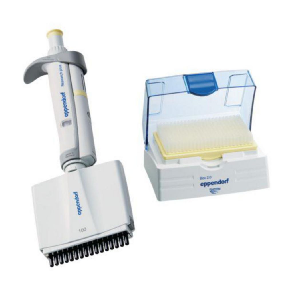 Multichannel microliter pipettes Eppendorf Research® plus (General Lab Product), variable