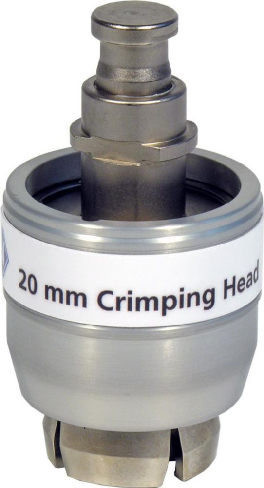 Crimping heads for crimp caps