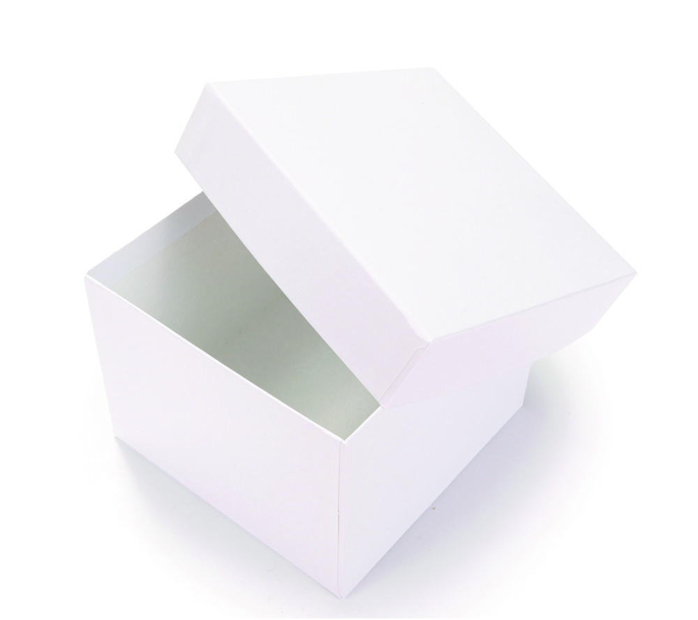 LLG-Kryoboxen, kunststoffbeschichtet, weiss, ohne Rastereinsatz
