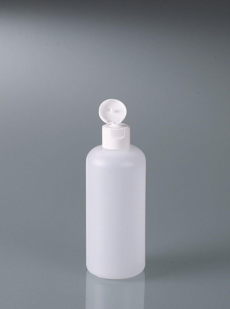 Rundflaschen, HDPE, mit Klappverschluss, PP