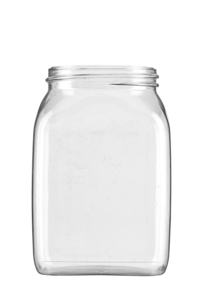 Square wide-mouth containers without closure, series 310, PETG