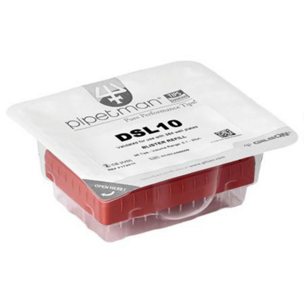 Pipette tips PIPETMAN® DIAMOND TIPS for pipetting robot PIPETMAX®, blister refill