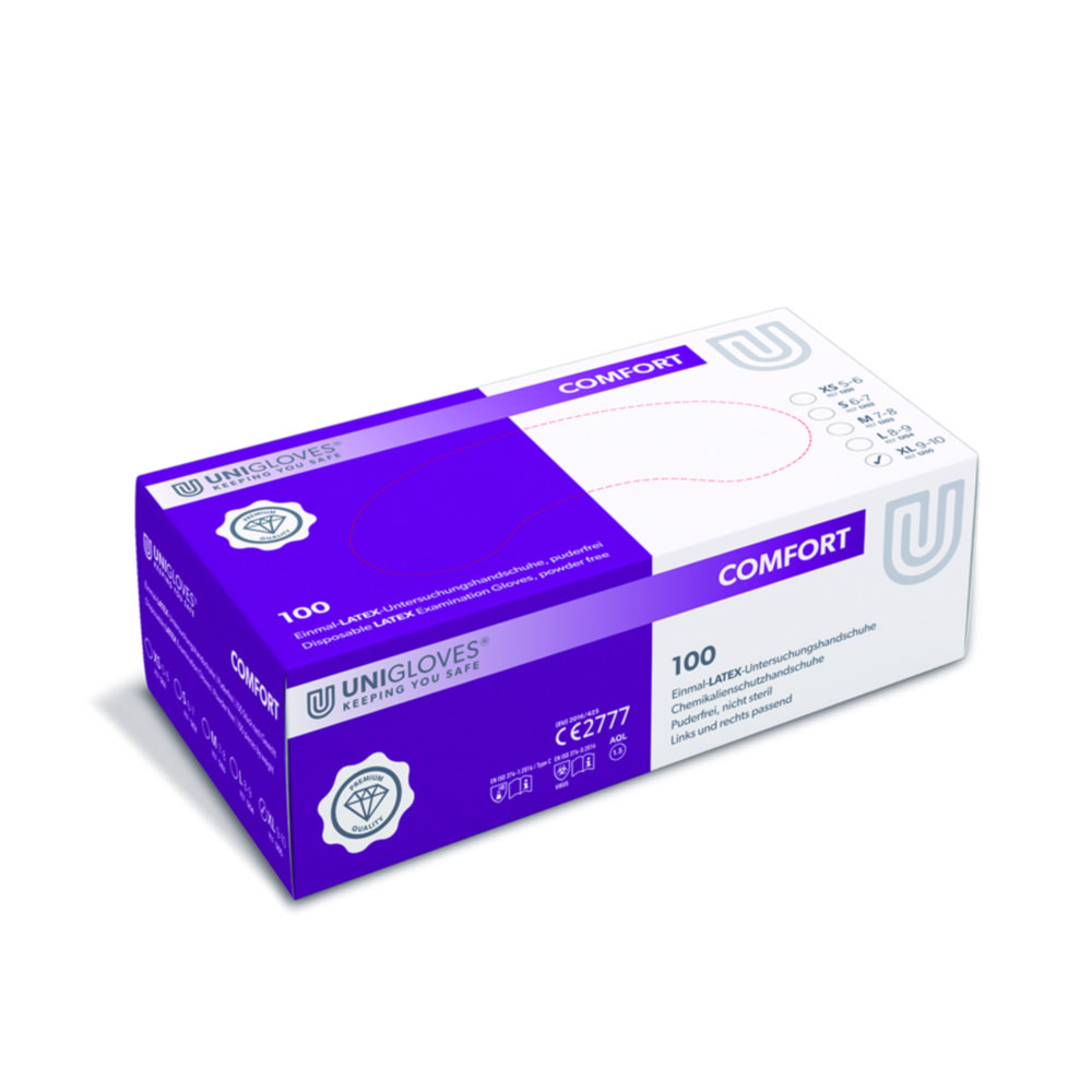 Disposable Gloves Comfort, Latex, Powder-Free
