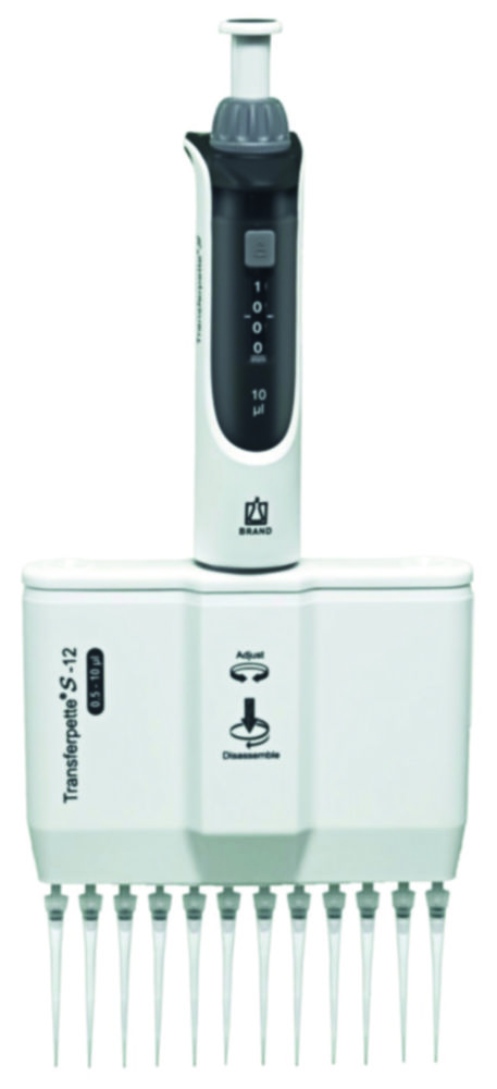 Mehrkanal-Mikroliterpipetten Transferpette® S-8/S-12, variabel
