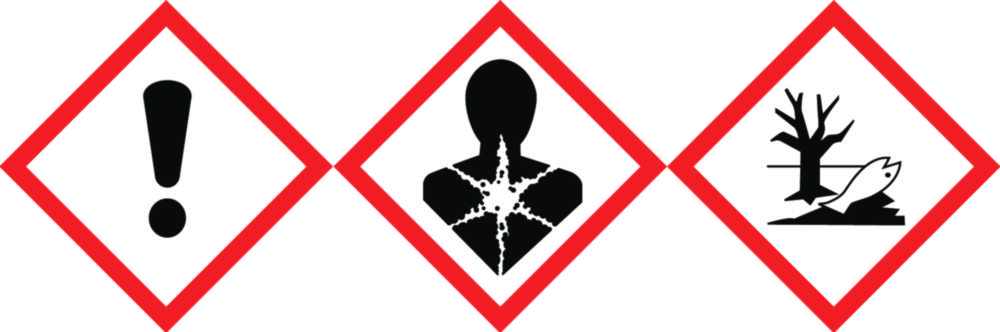 LLG-GHS Warning Labels, Self-Adhesive, Roll in Dispenser Box