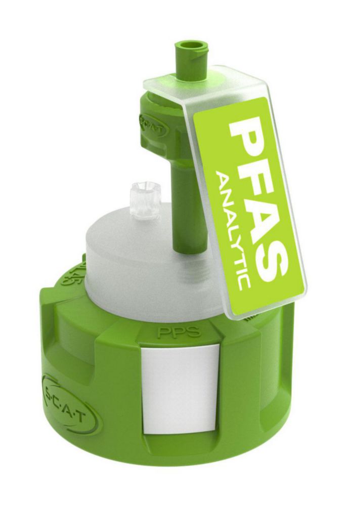 Safety caps, GL45, PPS/PP, PFAS-Analytik