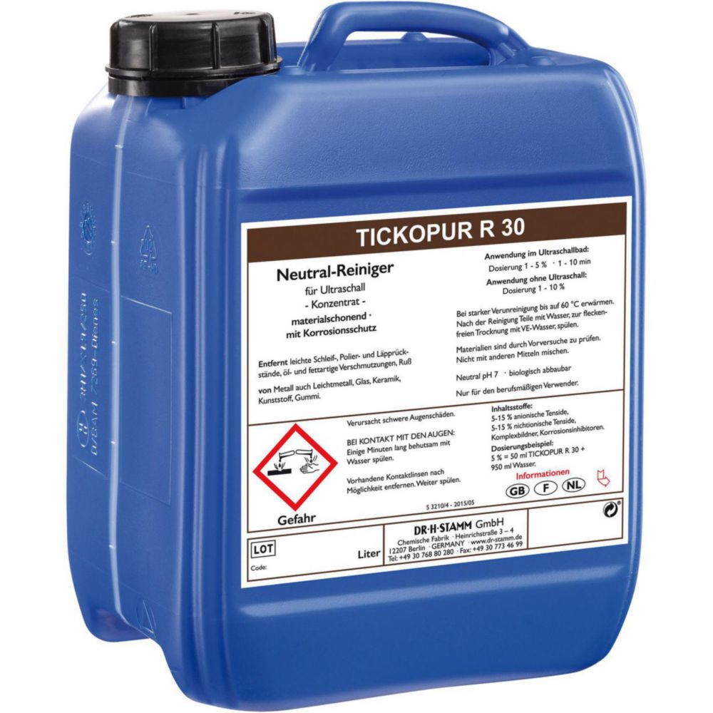 Concentrates for ultrasonic baths TICKOPUR R 30
