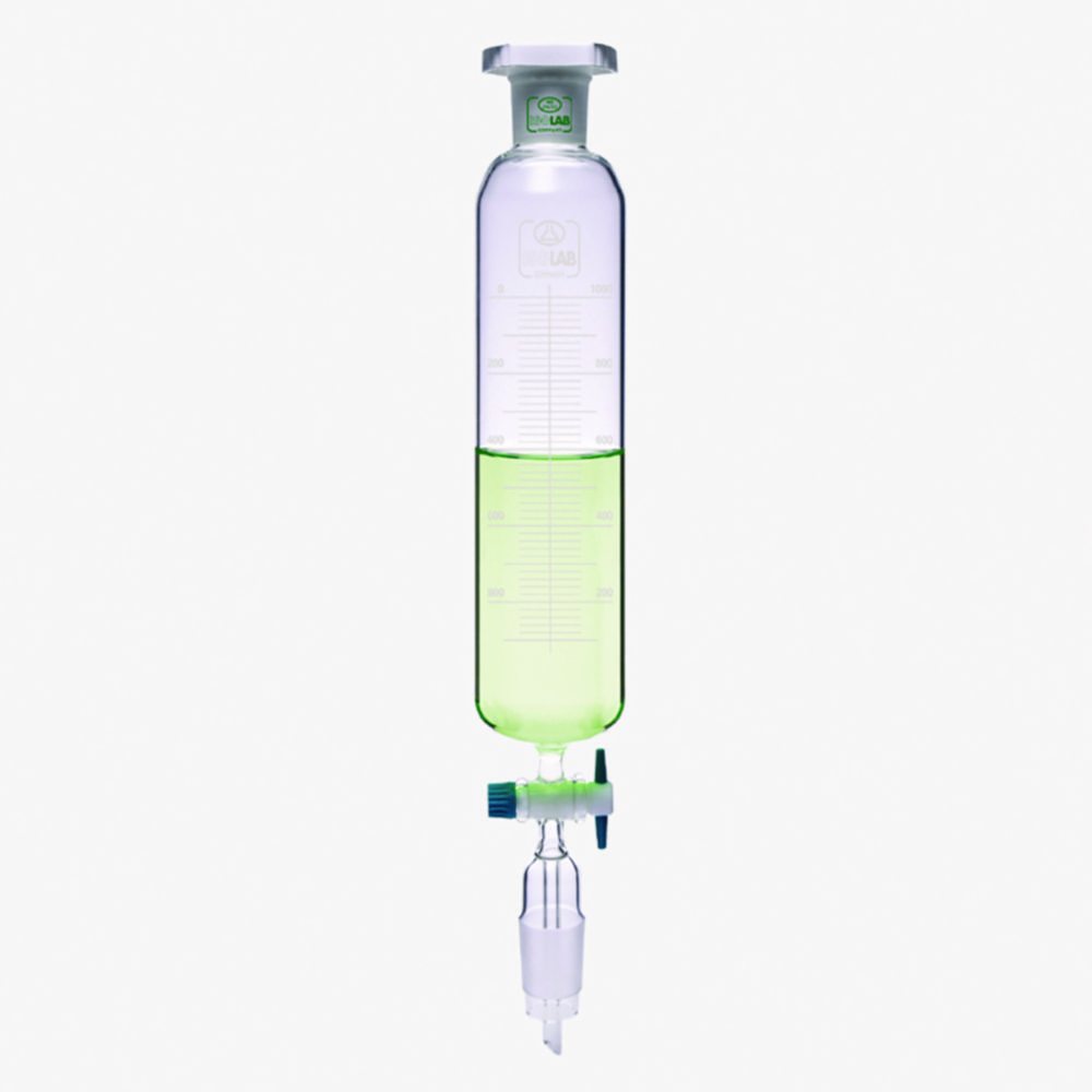 Dropping funnels, cylindrical, without pressure equalizing tube, Borosilicate glass 3.3