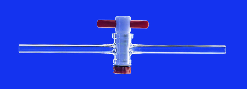 Einweg-Kegelhähne, mit PTFE-Küken, Borosilikatglas 3.3