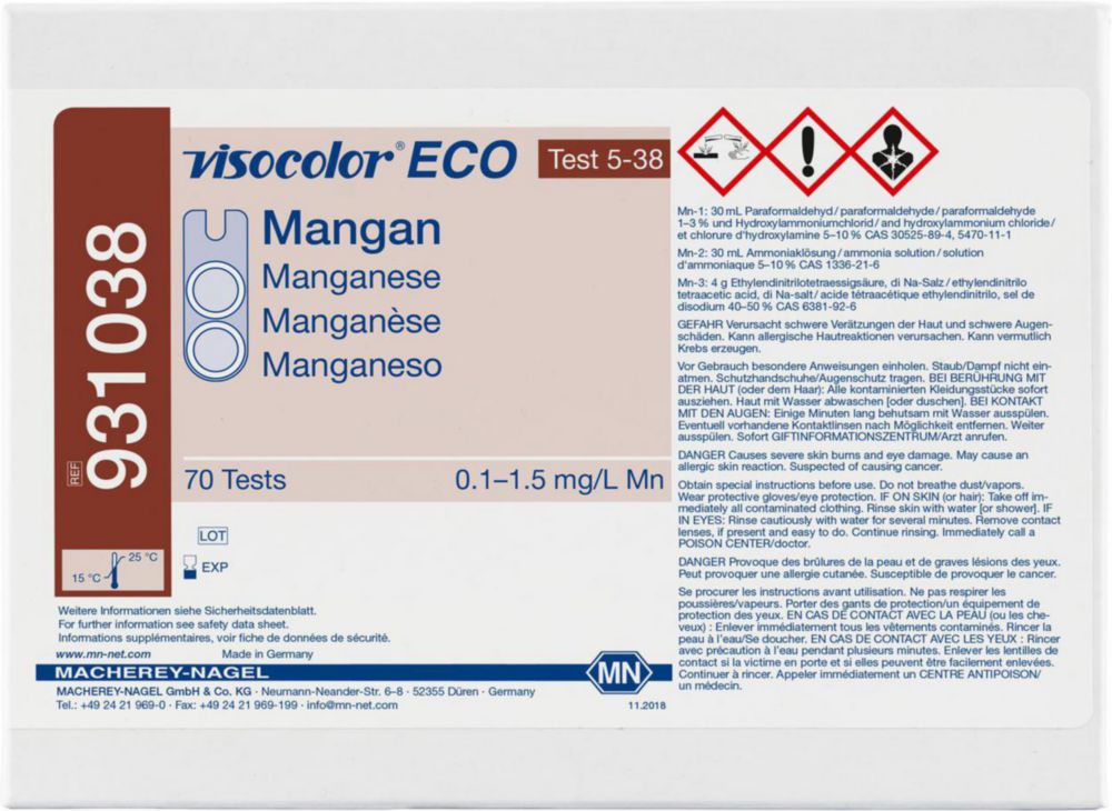 Testkits VISOCOLOR® ECO für Gewässeranalysen