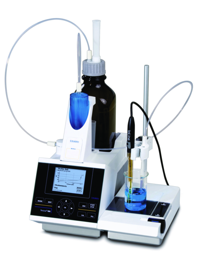 Automatischer Titrator TitroLine® 7000, mit Magnetrührer TM 235 und 10 ml Wechseleinheit
