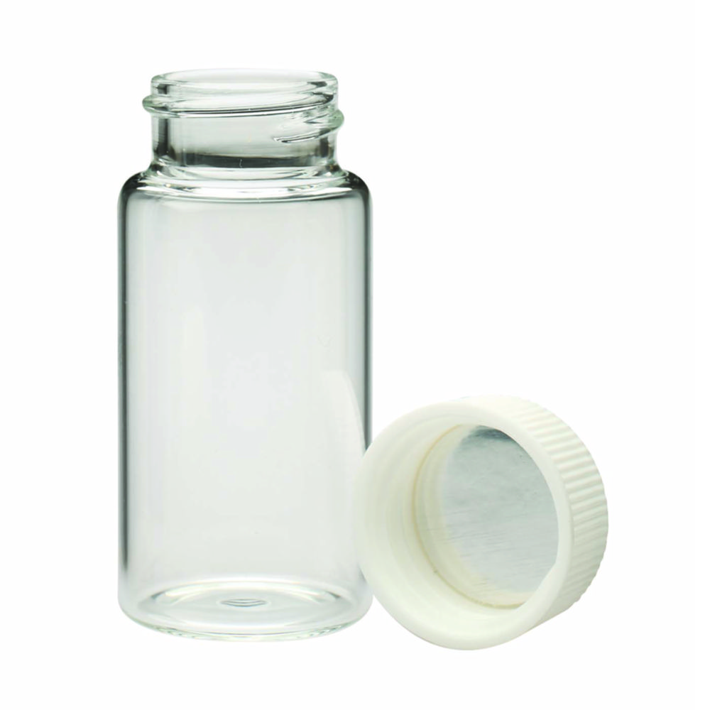 Scintillation Vials, borosilicate glass, caps packed separately