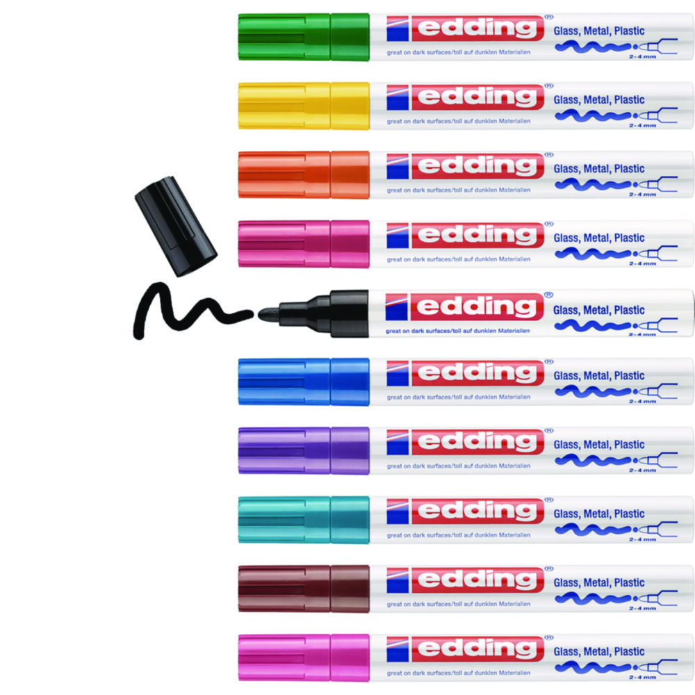 Paint marker edding 750 creative | Colour: Black, red, blue, green, yellow, orange, brown, violet, pink, light blue