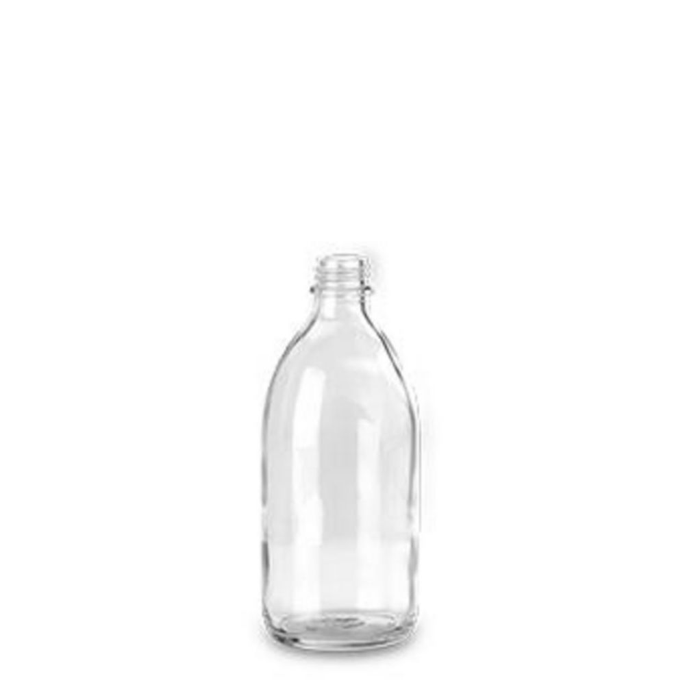 Enghalsflaschen, Kalk-Soda Glas, klar
