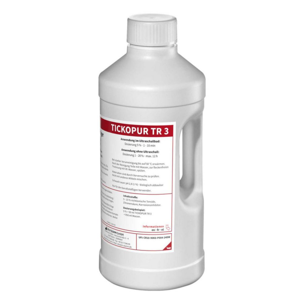 Concentrates for ultrasonic baths TICKOPUR TR 3