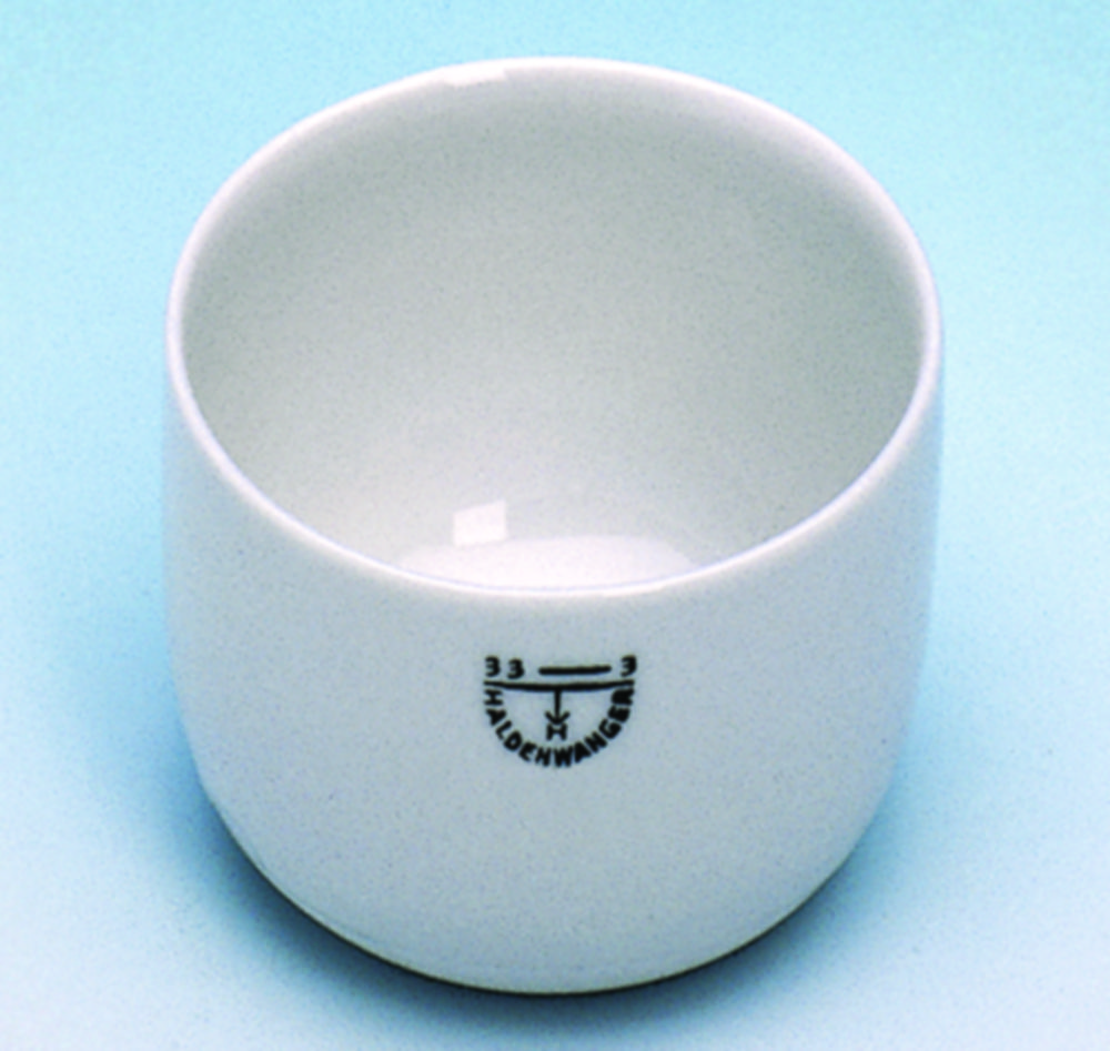 Glühschälchen, Porzellan, zylindrische Form
